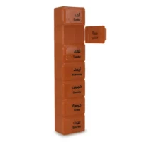 سباكير علبة لتنظيم الادوية اسبوعية احمر 007