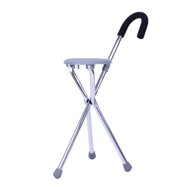 عكاز خفيف الوزن مع مقعد