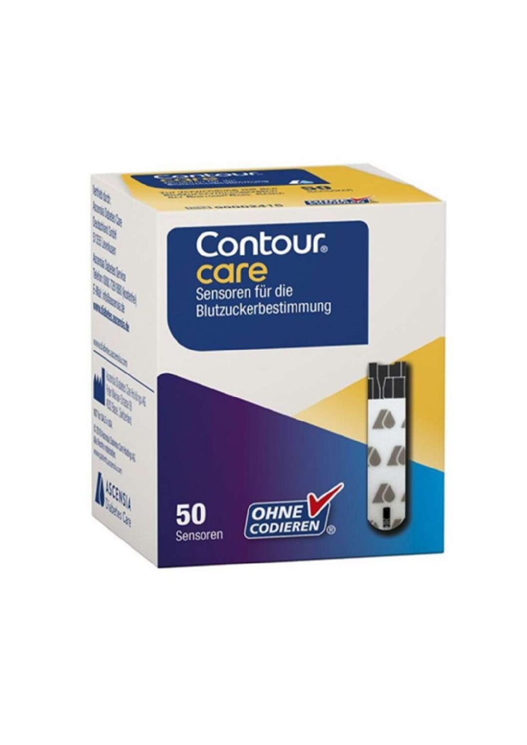 شرائط قياس السكر كونتور كير 50 شريط