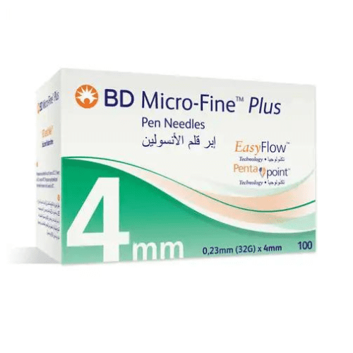 ابر قلم الانسولين بي دي 32g×4mm