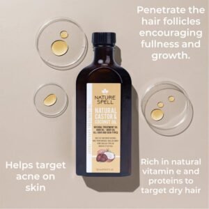 زيت الخروع وجوز الهند نيتشر سبيل للشعر والجسم 150مل