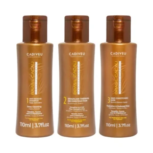 CA2 مجموعة العناية بالشعر التالف | بالكرياتين | مجموعة برازيل كاكاو 3×110 مل