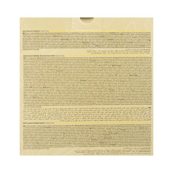 CA5 مجموعة العناية بالشعر التالف | بالكرياتين | مجموعة برازيل كاكاو 3×110 مل