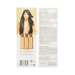 CA6 مجموعة العناية بالشعر التالف | بالكرياتين | مجموعة برازيل كاكاو 3×110 مل