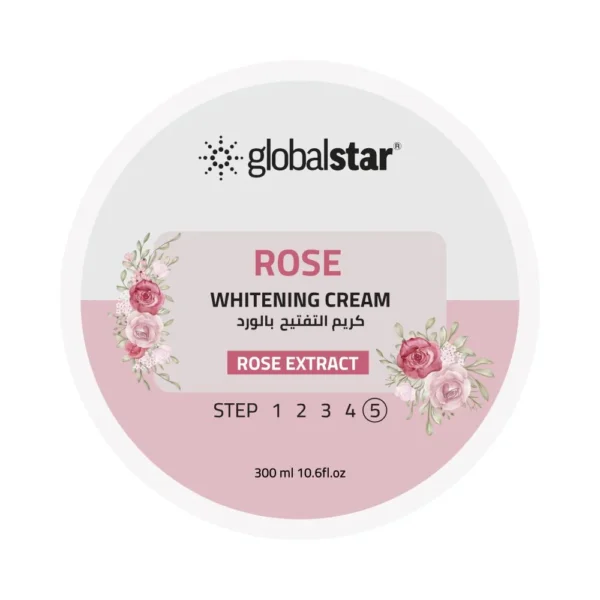 كريم تفتيح البشرة من جلوبال ستار بالورد  (5) - 300مل
