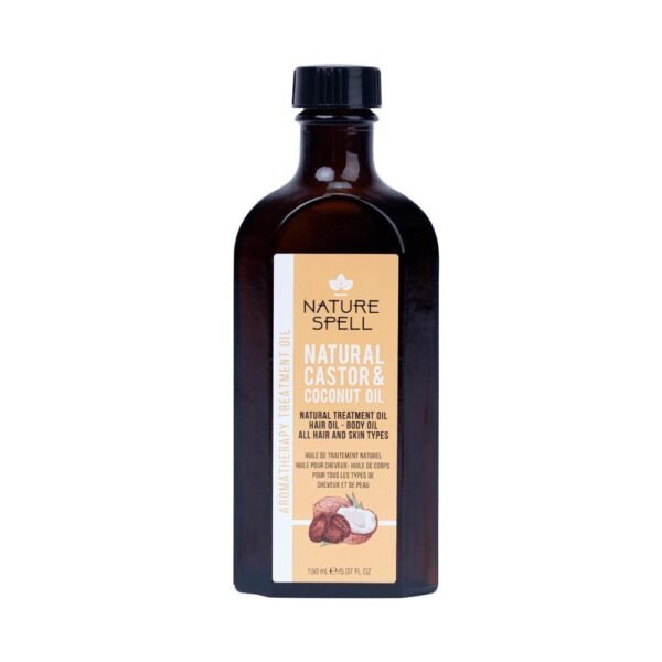 زيت الخروع وجوز الهند للشعر