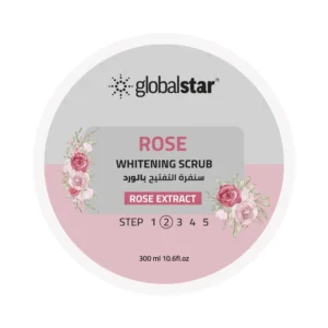 صنفرة من جلوبال ستار  بالورد لتفتيح وتنظيف البشرة بالورد  (2) - 300 ملي