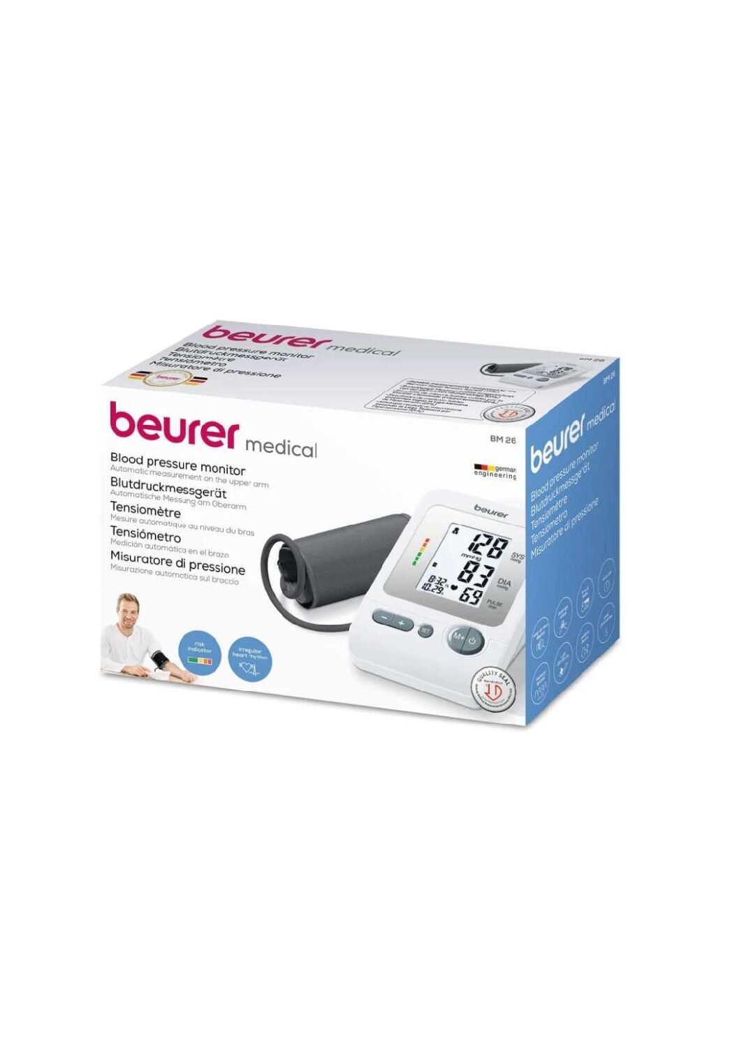 جهاز قياس ضغط الدم من الجزء العلوي للذراع بيورير BM27